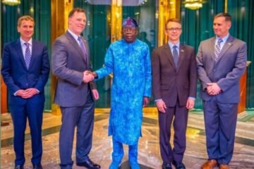 US Africa Command Visits President Tinubu  In Abuja