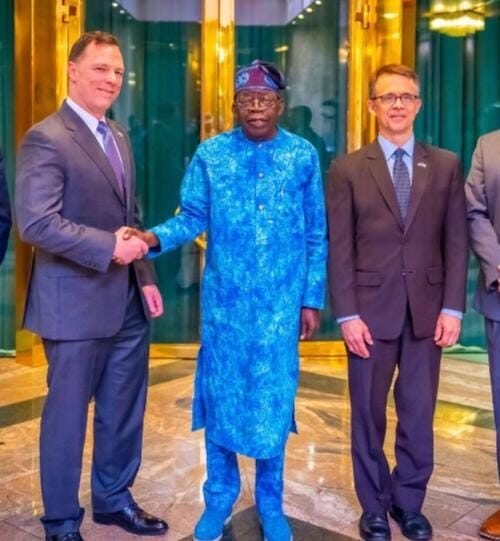 US Africa Command Visits President Tinubu  In Abuja