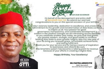 Dr. Pastra Arinze Etie, GMD BemsSoft Hub Group,  Shower Encomiums As He Celebrate Governor Otti On His Birthday