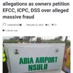 Abia Airport Land: Intent, Law, And The Duty To Verify – By Prof Chukwuemeka Ifegwu Eke