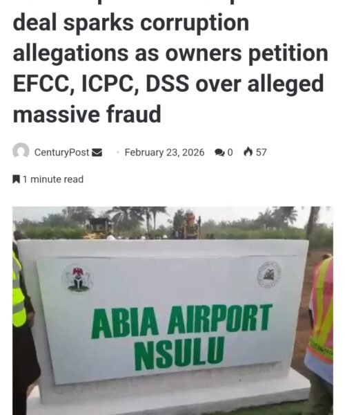 Abia Airport Land: Intent, Law, And The Duty To Verify – By Prof Chukwuemeka Ifegwu Eke
