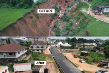 Ovom Street/Erosion Menace: How Governor Otti Safeguarded Homes And Restored Hope – By Ebere Uzoukwa,  Ph.D (SSA To Governor Otti On Public Affairs)