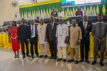 Dr. Okey Udo, Others Inaugurated As Members Of The Board Of Directors Of Michael Okpara University Of Agriculture Business School, Umudike