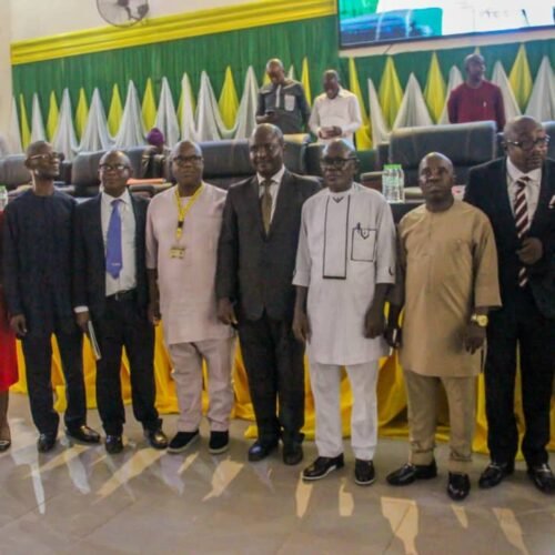 Dr. Okey Udo, Others Inaugurated As Members Of The Board Of Directors Of Michael Okpara University Of Agriculture Business School, Umudike