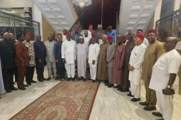 2027: Sir Chikwe Udensi Host Atiku Abubakar, Nwajiuba And Other Top ADC Big Wigs In His Abuja Home