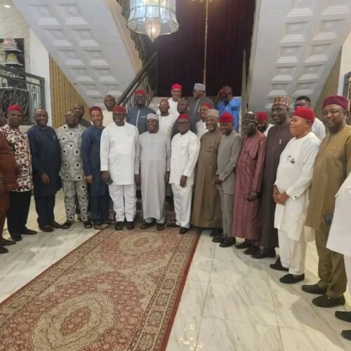 2027: Sir Chikwe Udensi Host Atiku Abubakar, Nwajiuba And Other Top ADC Big Wigs In His Abuja Home