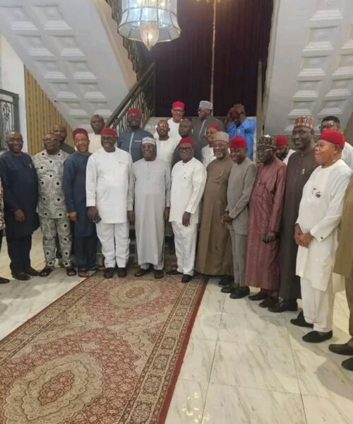 2027: Sir Chikwe Udensi Host Atiku Abubakar, Nwajiuba And Other Top ADC Big Wigs In His Abuja Home