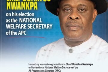 Ikenna Ukwa Fetes Donatus Nwankpa On His Election As The National Welfare Secretary Of APC