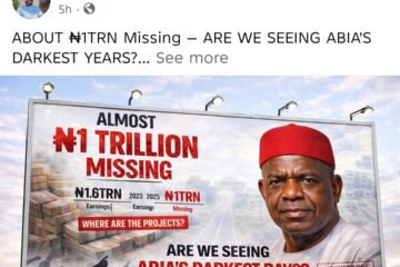 About N1Trn “Missing”? – Stop Misleading The Public On Abia’s Finances – By Prof Chukwuemeka Ifegwu Eke