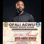 Ikenna Ukwa Will Be Special Guest Of Honour At The 2026 Ofali Agwu Primary School Annual Inter-House Sports Competition On Tuesday 24th March, 2026