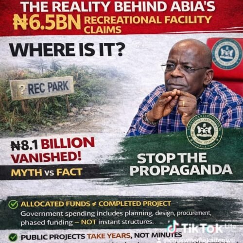 Accounting For Progress, Not Propaganda: Revisiting The N6.5bn “Recreational Facility” Narrative In Abia – By Prof Chukwuemeka Ifegwu Eke