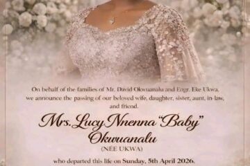 Hon. Ikenna Nicolas Ukwa Buries Only Sister Mrs Lucy Nnenna ‘Baby’ Okwuanalu(Nee Ukwa); Burial Arrangements As Announced By Family…  (Inside Text)