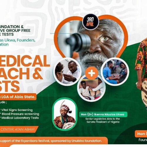 Ikenna & Jenn Ukwa Foundation & Ikenna Ukwa Progressive Group Presents Free Medical Outreach & Eye Tests In Atan Abam, Arochukwu LGA