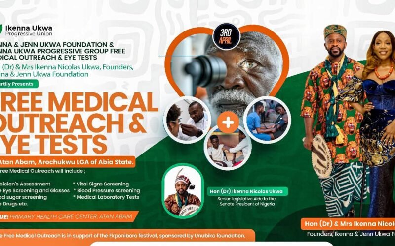 Ikenna & Jenn Ukwa Foundation & Ikenna Ukwa Progressive Group Presents Free Medical Outreach & Eye Tests In Atan Abam, Arochukwu LGA