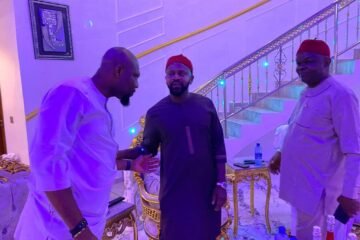 Ikenna Ukwa Pays Courtesy Visit To Chief Ike Okafor