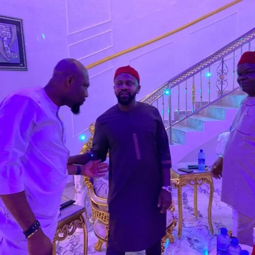 Ikenna Ukwa Pays Courtesy Visit To Chief Ike Okafor