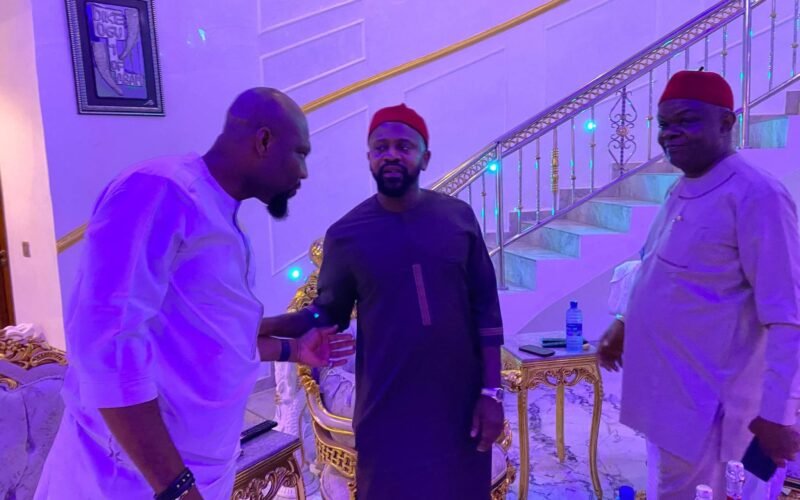 Ikenna Ukwa Pays Courtesy Visit To Chief Ike Okafor