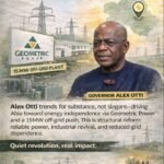 Alex Otti’s Power Gambit: Why Abia’s Energy Push Is More Than A Trend – By Prof Chukwuemeka Ifegwu Eke