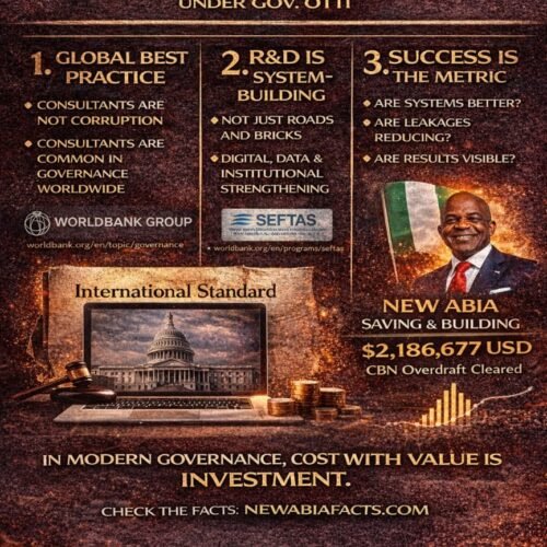 Consultancy, Reform, And Reality: A Balanced (But Clear-Eyed) View Of Abia’s Governance Under Otti – By Prof Chukwuemeka Ifegwu Eke