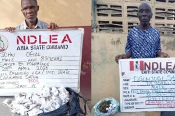 NDLEA Arrests Two Grandpas For Drug Trafficking In Abia, Ekiti