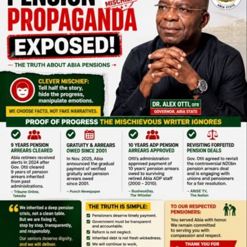 Pension Propaganda Exposed: Why This Attack On Otti Is Clever Mischief, Not Honest Advocacy – By Prof Chukwuemeka Ifegwu Eke