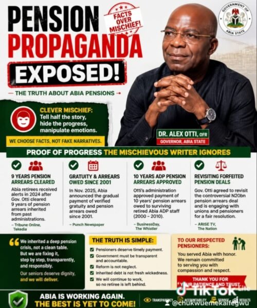 Pension Propaganda Exposed: Why This Attack On Otti Is Clever Mischief, Not Honest Advocacy – By Prof Chukwuemeka Ifegwu Eke