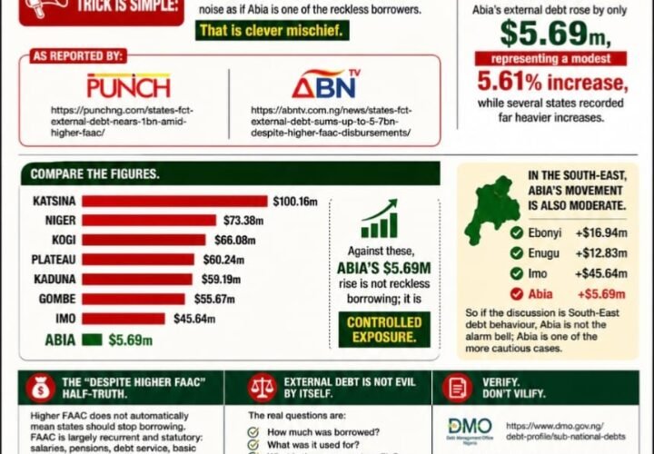 External Debts Mischief Exposed: Why Abia Is Not The Scandal They Want You To Believe – By Prof Chukwuemeka Ifegwu Eke