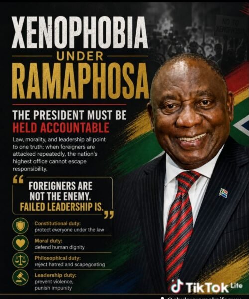 The President Who Inherited Apartheid’s Wound But Failed To Heal Xenophobia- By Prof Chukwuemeka Ifegwu Eke