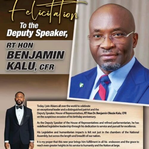 Ikenna Ukwa Felicitates Deputy Speaker On The Occasion Of His Birthday Anniversary