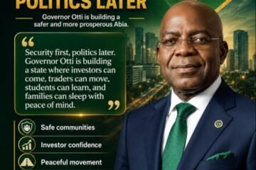Security First, Prosperity Becomes Possible: Otti’s Foundation For A Working Abia – By Prof Chukwuemeka Ifegwu Eke