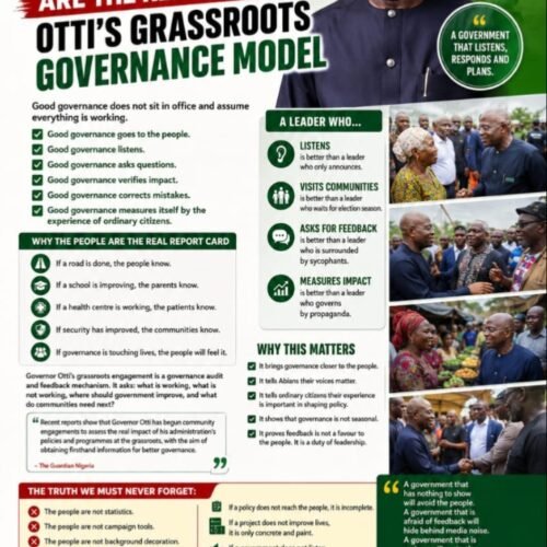 The People Are The Report Card: Otti’s Grassroots Governance Model – By Prof Chukwuemeka Ifegwu Eke