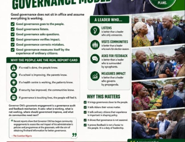 The People Are The Report Card: Otti’s Grassroots Governance Model – By Prof Chukwuemeka Ifegwu Eke