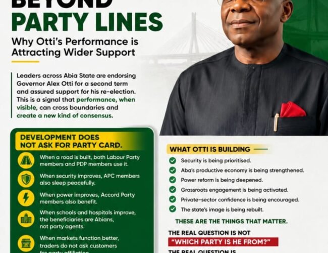 Development Beyond Party Lines: Why Otti’s Performance Is Attracting Wider Support – By Prof Chukwuemeka Ifegwu Eke