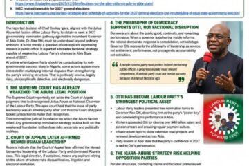 Why The Ceekay Igara – Abure Strategy Cannot Stop Alex Otti And Labour Party In Abia 2027 – By Prof Chukwuemeka Ifegwu Eke