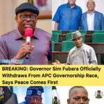 Governor Sim Fubara Officially Withdraws From APC Governorship Race, Says Peace Comes First