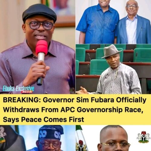 Governor Sim Fubara Officially Withdraws From APC Governorship Race, Says Peace Comes First