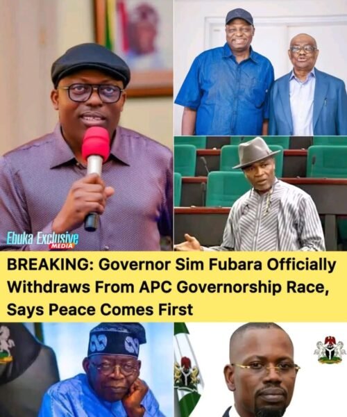 Governor Sim Fubara Officially Withdraws From APC Governorship Race, Says Peace Comes First