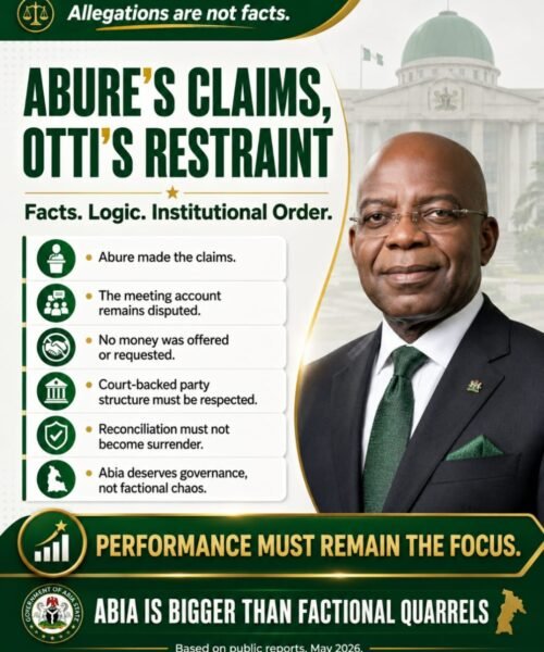 Abure’s Claims, Otti’s Restraint And The Difference Between Reconciliation And Surrender- By Prof Chukwuemeka Ifegwu Eke