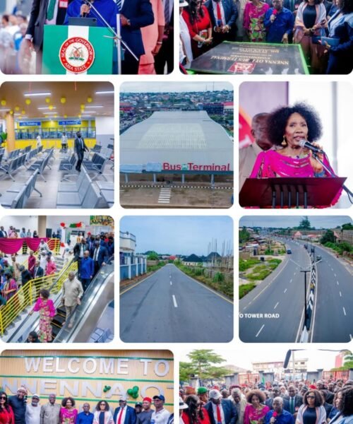 Nnenaya Oti Saved Abia In 2023; Says Gov. Otti As Abians Celebrate Outgoing FUTO VC And Commissioned Road Project- By Ebere Uzoukwa Ph.D (SSA To Governor Otti On Public Affairs)