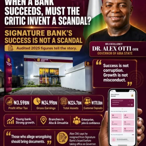 When A Bank Succeeds, Must The Critic Invent A Scandal – By Prof Chukwuemeka Ifegwu Eke