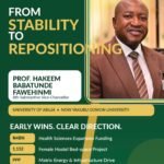 155 Days Of Motion: How Professor Hakeem Babatunde Fawehinmi Is Rebranding The University Of Abuja – By Prof Chukwuemeka Ifegwu Eke