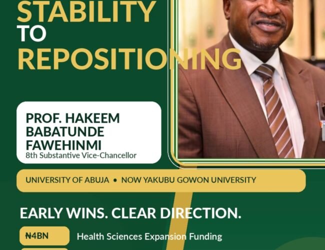 155 Days Of Motion: How Professor Hakeem Babatunde Fawehinmi Is Rebranding The University Of Abuja – By Prof Chukwuemeka Ifegwu Eke