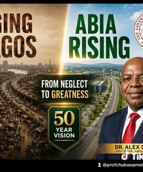 Aging Lagos And The Hopes For Abia: A 50-Year Strategic Meditation On Decay, Renewal And Destiny- By Prof Chukwuemeka Ifegwu Eke