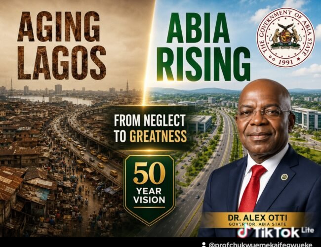Aging Lagos And The Hopes For Abia: A 50-Year Strategic Meditation On Decay, Renewal And Destiny- By Prof Chukwuemeka Ifegwu Eke