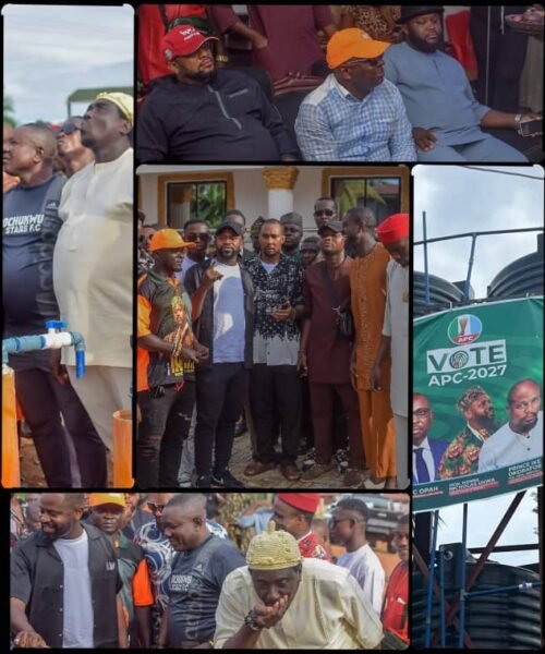 Ikenna Ukwa Commissions Borehole Built By APC Chairman In Arochukwu LGA