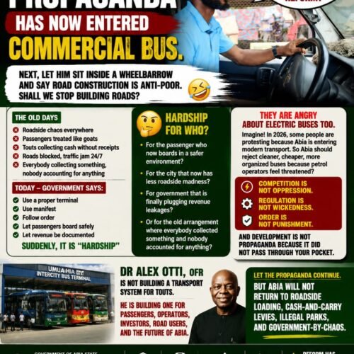 Anti – Otti Propaganda Has Now Entered Commercial Bus – By Pastor Prof.  Chukwuemeka Ifegwu Eke