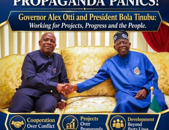 Abia APC’s Comedy Of Contradictions: When Otti Works With Tinubu, They Cry; When He Remains In Labour Party, They Cry Again- By Pastor Prof. Chukwuemeka Ifegwu Eke