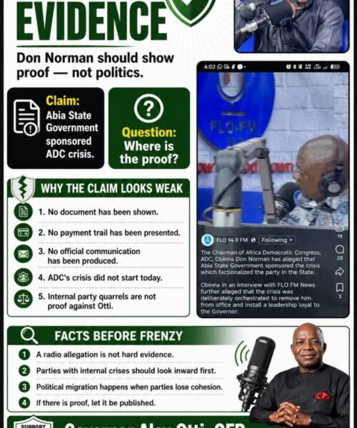 Don Norman, Face Your ADC Crises – Stop Using Governor Alex Otti, OFR, As An Excuse – By Pastor Prof. Chukwuemeka Ifegwu Eke
