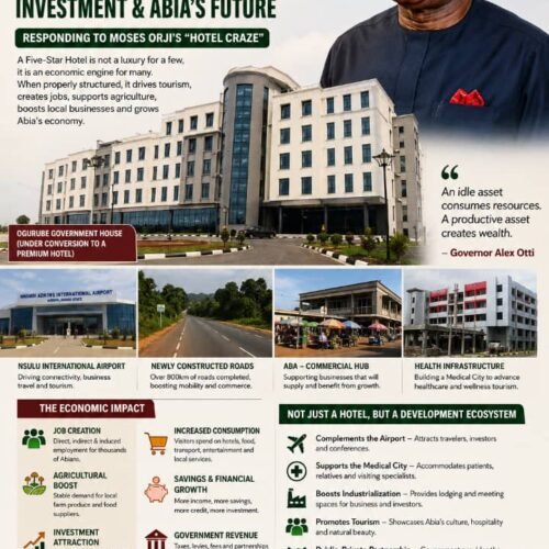 The Big Economics Of A Five-Star Hotel: Moses Orji’s “Hotel Craze” And The Deliberate Misrepresentation Of Productive Asset Conversion- A Response To Mr Moses Ayodele Orji, Writer, And Mr Eric, Poster – By Pastor Prof. Chukwuemeka Ifegwu Eke