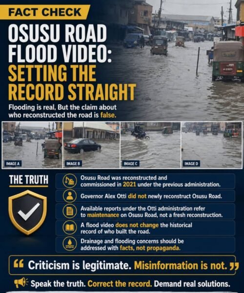 Osusu Road Flooding: When A Video Is Used To Tell The Wrong Story – By Pastor Prof Chukwuemeka Ifegwu Eke